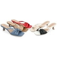 thumbnail image 6 of Journee Collection Womens Starling Kitten Heel Two Tone Open Toe Pumps, 6 of 6