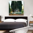 thumbnail image 2 of ARTCANVAS The Cypress Fountain Canvas Art Print by Santiago Rusinol - Size: 36" x 36" (0.75" Deep), 2 of 9