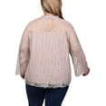 thumbnail image 3 of Plus Size 3/4 Sleeve Lace Blouse, 3 of 3