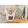 thumbnail image 3 of 20" x 20" Simply Daisy Holly on Plaid Polyester Indoor/Outdoor Pillow, Christmas Pink Qty 1, 3 of 3