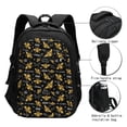 thumbnail image 3 of Fotbe Hohey Bee Golden Embroidery Mochila con Estampado y Puerto USB para Hombre y Mujer, Mochila Antirrobo, Mochila de Viaje, Mochila Escolar, Mochila Universitaria, 3 of 7