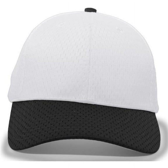 Pacific Headwear 85M Adult Cap Trucker Hat Unisex Silver/Black Os