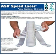 Med Spec ASO Ankle Stabilizer Orthosis Speed Lacer, White, X-Small