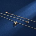 thumbnail image 4 of Collier Croix Délicate en Or Collier Pendentif Turquoise Foi Minimaliste Fait à la Main Chaîne Collier Cadeau, 4 of 5