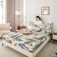 thumbnail image 4 of Castle Fairy Animal Bear Deer Full Size Sheets,Fishing And Hunting Bed Sheets, 4 of 7
