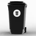 thumbnail image 5 of Recycle and Trash Sticker Logo Style Symbol to Organize Trash cans or Garbage containers and Bins - Contour Cut Decal Sticker (Green/White, Medium), 5 of 7