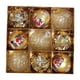 thumbnail image 5 of 9x colgantes decorativos para colgar en el de Navidad con lazo colgante, adornos de bolas de Navidad para fiesta, boda, guirnalda, sala de estar Oro, 5 of 8