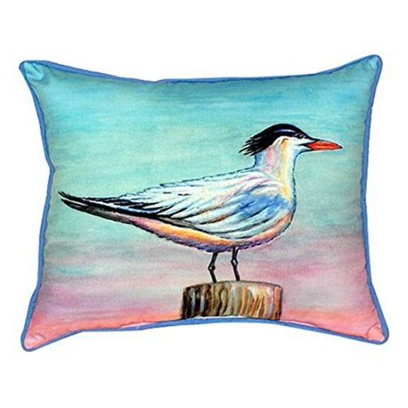 Betsy Drake  Royal Tern Multicolor Polyester 16-inch x 20-inch Indoor/Outdoor Throw Pillow