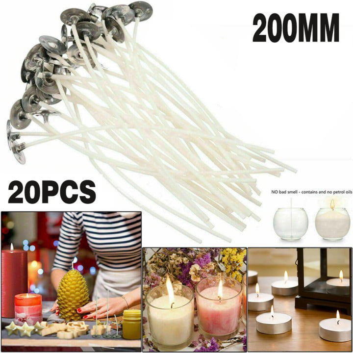 200 PCS Votive Wicks Paper Core 3-inch Candle Making Pretabbed and