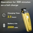 thumbnail image 5 of KEMEI 90-5 Hair & Beard Trimmer for Men, Zero Gap Trimmer with DLC Blade & Charging Base, 7500 RPM Cordless Trimmers for Barbers, 5 of 8