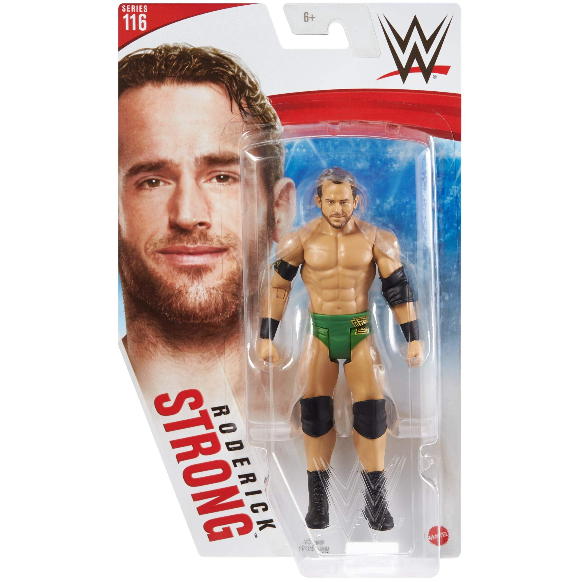 WWE Roderick Strong Action Figure, Posable 6-in/15.24-cm Collectible for Ages 6 Years Old & Up