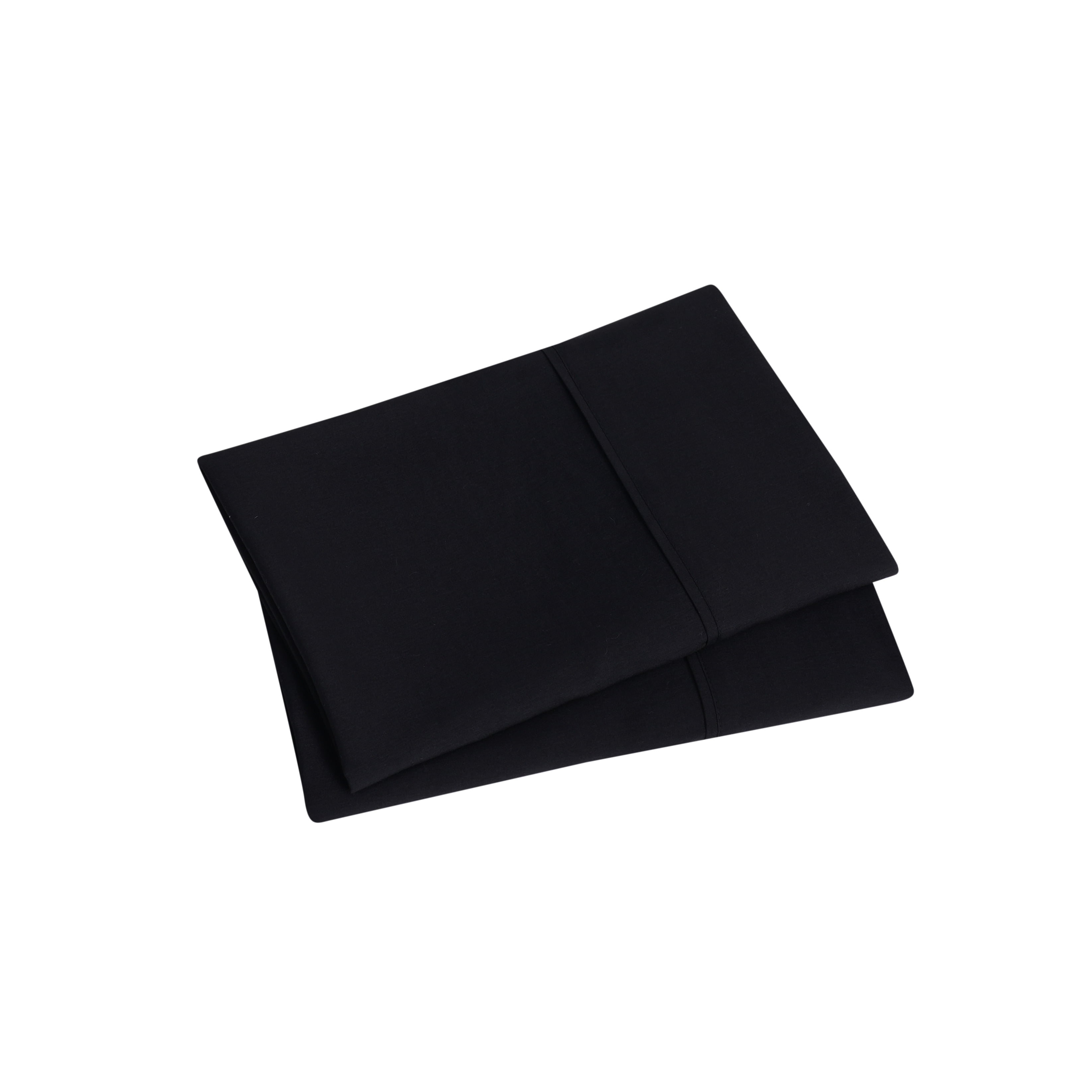 Mainstays Super Soft Brushed Microfiber Pillowcase Set, Rich Black, King, 2 Piece