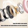 thumbnail image 4 of Clearance! Wireless Bluetooth Noise Cancelling Headphones, Over Ear Bluetooth Headphones, HD Call Low Delay, HiFi Stereo Sound, Wired & Wireless Modes, Folding Headset, for Travel, Home, Work Pink, 4 of 6