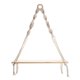 thumbnail image 1 of Estante Colgante de Pared de Macramé, Estantes de Pared de Madera Estilo Bohemio con Cuentas de Madera, Estante Flotante de Granja, Estante RúStico para Plantas Colgantes, 1 of 5