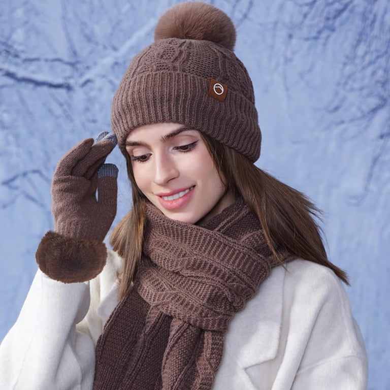 1 Pair Brown Faux Fur Cuffs Wrist Arm Warmers Coffee Winter Short