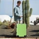 thumbnail image 2 of Krute Carry On Luggage Aluminum Frame No Zipper Metal Hardshell PC+ABS Luggage Noble TSA Airline Approved Suitcase with Spinner Wheels 20 Inch Green, 2 of 9