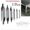 thumbnail image 5 of Fule HSS Combined Center Drill Countersink Bit Mill Tackle Tool Double 1-5mm, 5 of 6