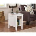 thumbnail image 6 of Leo & Lacey Transitional Solid Wood Chair Side Table in White, 6 of 8