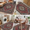thumbnail image 6 of Kitchen Mats for Floor 3x5 Ft, Aztec Southwest Non Slip Area Rugs for Kitchen Bedroom Entryway, Red Brown Boho Chic Abstract Geometric Washable Carpet Runner Rug Floor Mats for Bedroom Home Decor, 6 of 9