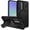 Black, variant on for Samsung Galaxy A26 5G Case with Camera Sliding Cover & Adjustable Kickstand, Magnetic Wireless Charging Rugged Shockproof Bumper Cases Heavy-Duty Magnetic Protective Phone Cover, Black