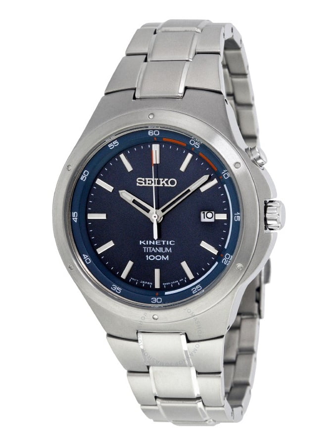 Seiko Men's Kinetic Dial Titanium Watch