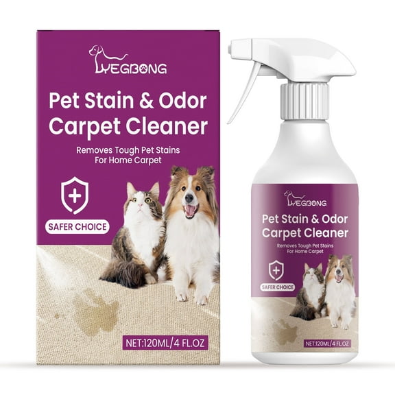 Enzymatic Pet Stain & Odor Remover for Carpets | Dog Cat Urine Eliminator Carpet Cleaner 120ml