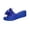 Blue, variant on Shrysg Women's Peep Toe Wedge Slippers Lightweight Non-Slip Comfort Summer Party Beach Sandals Black