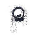 thumbnail image 1 of Corona de Halloween para puerta delantera, corona de flores con decoraciones de cuervos, colgante decorativo, guirnalda decorativa de escena espeluzna, 1 of 9