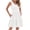 White, variant on OutfitShow Womens Summer Dresses Casual Sleeveless Sundress Beach Vacation Flowy Tiered Short Dresses with Pockets