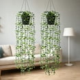thumbnail image 2 of Yastouay 2Pcs Artificial Hanging Potted Plants Indoor Fake Greenery Eucalyptus Potted Plants for Wall Decor, 2 of 7