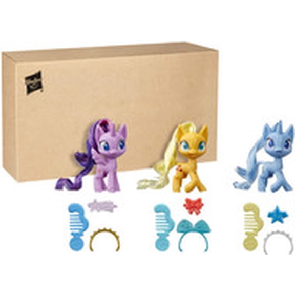 My Little Pony Potion Pony 3-Pack -- Twilight Sparkle, Applejack, and Trixie Lulamoon