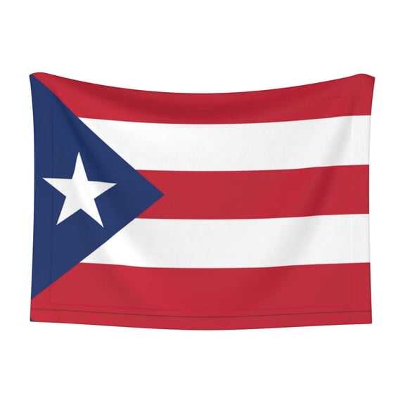 Flannel Throw Dog Blanket Puerto-Rico Flag Soft Warm Print Pet Blankets for Small Dog Cat Puppy