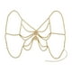 thumbnail image 1 of Cadena corporal con cuentas para sujetador, bikini, accesorios corporales transpirables y modernos. Oro, 1 of 9