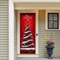 thumbnail image 2 of Christmas Front Door Cover Elastic, 35 * 78''Christmas Door Cover Cloth with Elastic, 2025 New Christmas Front Door Decorations, Elastic Fabric Door Cover Christmas for Festive Party Home Decor, 2 of 7