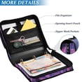 thumbnail image 3 of FORMRS Zipper Binder with Shoulder Strap 2-inch Ring 500 Sheet Capacity File Bag, Neon Jellyfish, 3 of 5