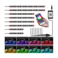 thumbnail image 4 of Kit de luz LED bajo brillo para motocicleta de 8 piezas, tiras Rgb del equipo de luz LED para motocicleta multicolor con control de aplicaciones, 4 of 5