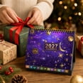 thumbnail image 6 of 2027 Desk Calendar, 12-Month Floral Desktop Flip Calendar, January to December Monthly Planner with Twin Wire Binding, Home Office Schedule Organizer, 6 of 8
