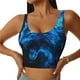 thumbnail image 1 of Balery Wolf Sujetadores deportivos con espalda cruzada para mujer, acolchados, sin costuras, de alto impacto, ideales para yoga, gimnasio, entrenamiento y fitness.-X-Large, 1 of 8