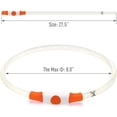 thumbnail image 2 of Collar luminoso para perros, recargable por USB, con luz LED. Se puede cortar a cualquier tamaño. Collar de seguridad para perros pequeños, medianos y grandes. (Naranja), 2 of 5