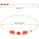 thumbnail image 2 of Collar luminoso para perros, recargable por USB, con luz LED. Se puede cortar a cualquier tamaño. Collar de seguridad para perros pequeños, medianos y grandes. (Naranja), 2 of 5