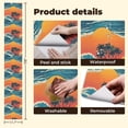 thumbnail image 5 of Peel and Stick Wallpaper Hawaii Tropical Island Palm Trees Waves under Sunset Wall Mural 17.7in x 9.8ft Self Adhesive Removable Wall Paper Renter Friendly Wallpaper for Nursery Bedroom Cabinets, 5 of 8
