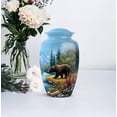 thumbnail image 5 of Bear Little Urn For Human Ashes For Mother And Father, Blue Mini Urn For Ashes Adult Male Dad, Memorial Urns For Keepsakes, Cremation Urns For Adult Men And Woman, 1 Large & Set Of 4 Mini 10&3 Inch, 5 of 7