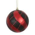 thumbnail image 2 of Vickerman N171606D Boule à Carreaux Rouge et Noir 6 Po. - 2 par Boîte, 2 of 3
