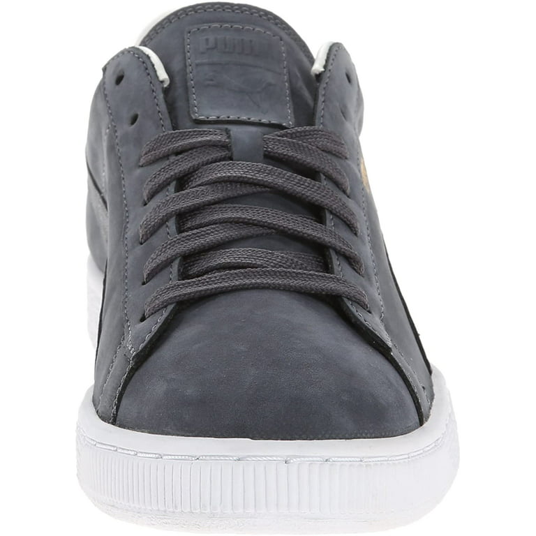 Puma Khaki Nubuck & Shoes, Grey Series Men\'s Basket Fashion Sneaker Citi