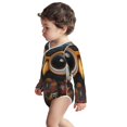 thumbnail image 3 of Xecao Quirky Owl With Glasses Print Baby unisex-baby Cotton Long-sleeve Bodysuits-3 Months, 3 of 6