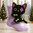 thumbnail image 2 of Animal Socks for Women,3D Knit Funny Hug Sloth Striking Animal Aocks for Kids,Hand Soft Breathable Cotton Socks (Purple), 2 of 12