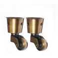 thumbnail image 1 of Set of 2 Brass Casters, High Load Capacity, Universal Furniture Casters, 1 of 3