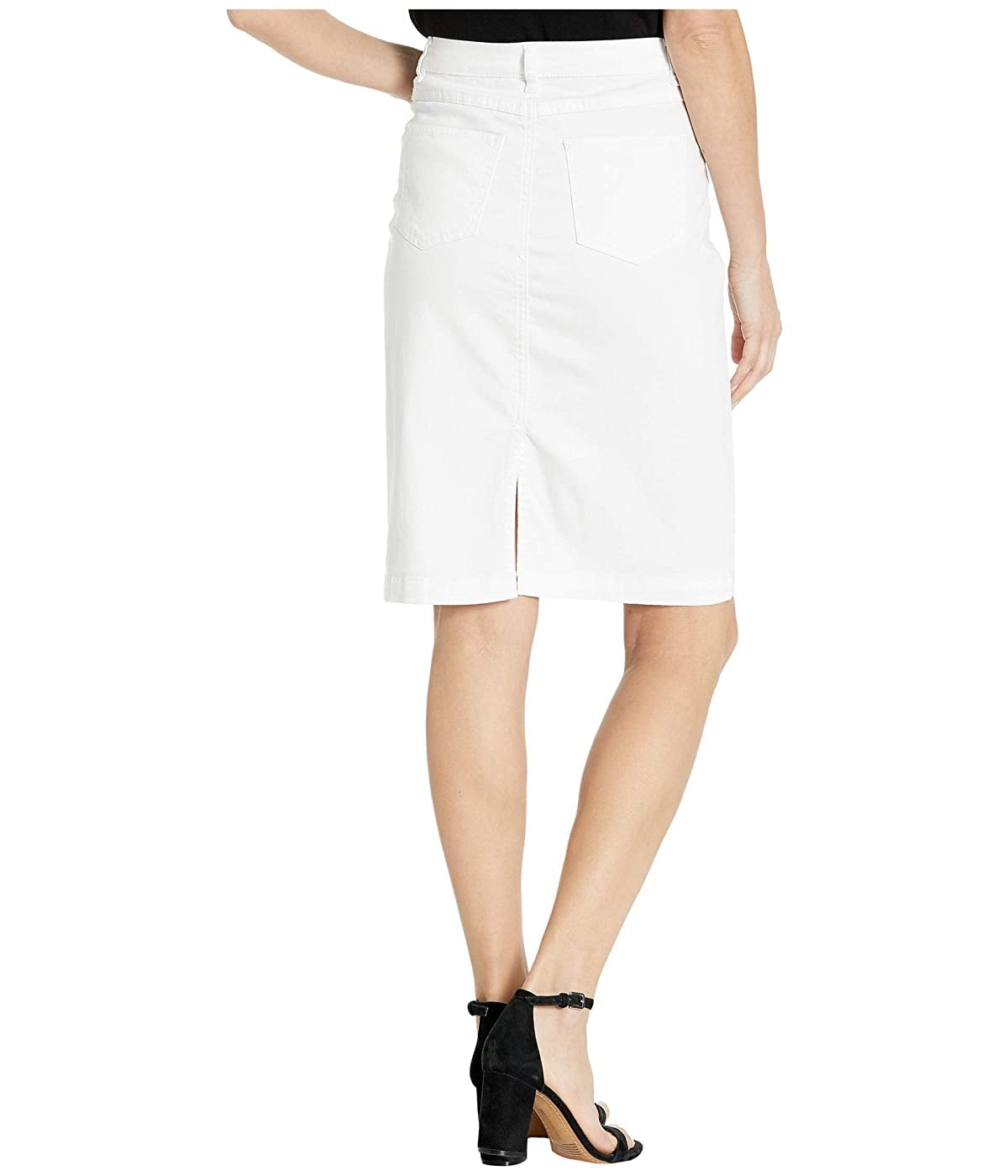 walmart white denim skirt
