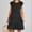 Black, variant on Isvgxsz New Arrivals Dresses Women's Solid Color Summer Casual Dresses for Women Short Sleeved Dress Breathable Black Summer Cleaning