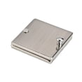 thumbnail image 3 of Square Peephole Cover Door Viewer Peephole Security Cap Kit Tape Install Brushed, 3 of 9